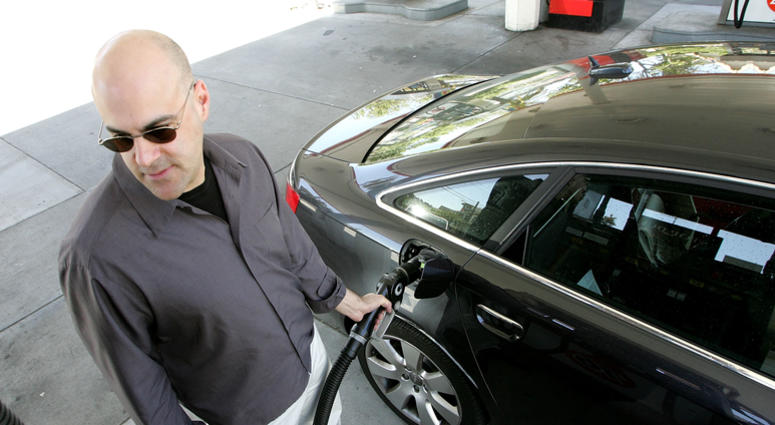 A customer pumps gasoline into his car at a service station May 7, 2007 in San Francisco, California. A customer pumps gasoline into his car at a service station May 7, 2007 in San Francisco, California.