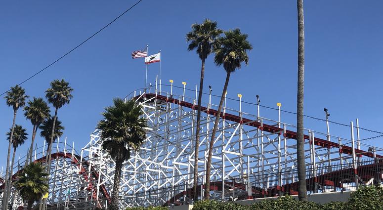 The Giant Dipper roller coaster in Santa Cruz is celebrating its 95th anniversary in 2019. The Giant Dipper roller coaster in Santa Cruz is celebrating its 95th anniversary in 2019.