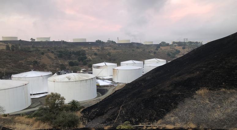 Two fuel tanks were destroyed in an explosion and fire at the NuStar Energy facility in Crockett on Oct. 15, 2019. Two fuel tanks were destroyed in an explosion and fire at the NuStar Energy facility in Crockett on Oct. 15, 2019.