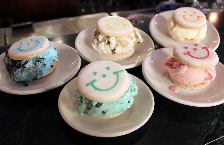 Klavon's Smiley Cookie Ice Cream Sandwiches Klavon's Smiley Cookie Ice Cream Sandwiches