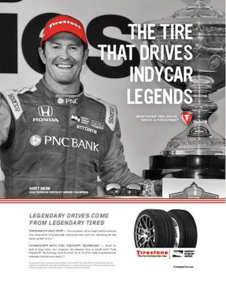Firestone Congratulates PNC Bank Chip Ganassi Racing's Scott Dixon On His 5th IndyCar Championship Firestone Scott Dixon Wins IndyCar Championship Ad