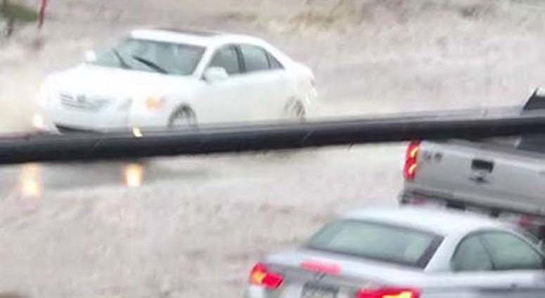 Heavy Rains Cause Sinkhole To Open Along McKnight Road Heavy Rains Cause Sinkhole To Open Along McKnight Road