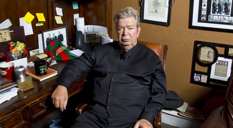 This undated image released by History shows Richard Harrison from "Pawn Stars." Harrison's son Rick posted on Facebook, Monday, June 25, 2018, that his father died. DO NOT USE