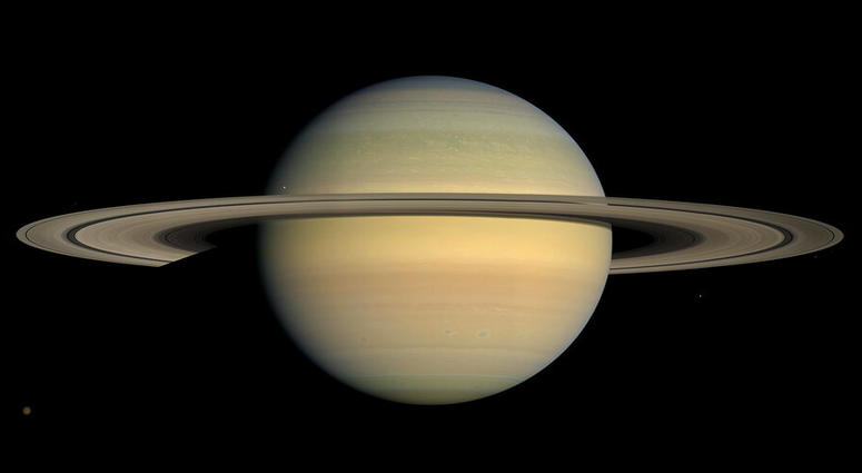 image made available by NASA shows the planet Saturn, as seen from the Cassini spacecraft. AP DO NOT USE