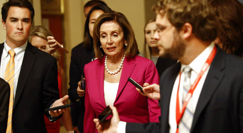 House Speaker Nancy Pelosi, D-Calif., walks to the House Chamber, Tuesday, July 16, 2019, on Capitol Hill in Washington AP DO NOT USE
