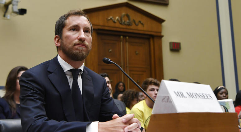 JUUL Labs co-founder and Chief Product Officer James Monsees testifies before a House Oversight and Government Reform subcommittee on Capitol Hill in Washington AP DO NOT USE