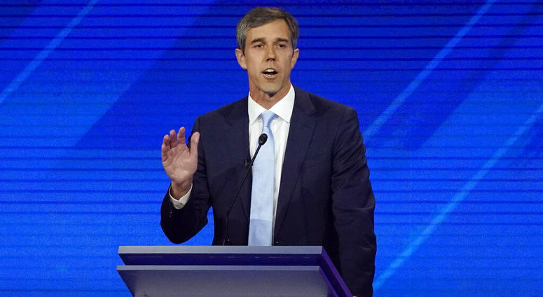 Democratic presidential candidate former Texas Rep. Beto O'Rourke answers a question Thursday, Sept. 12, 2019, during a Democratic presidential primary debate hosted by ABC at Texas Southern University in Houston.