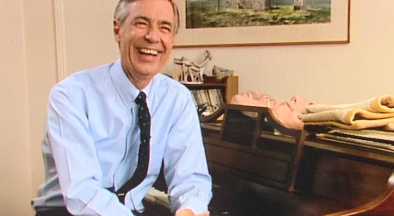 Fred laughing. Sebak says his favorite parts of the interview are when Fred laughs.