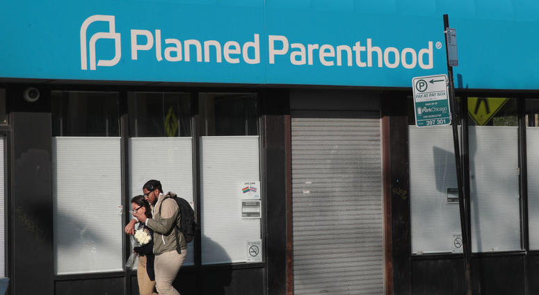Outside a Planned Parenthood
