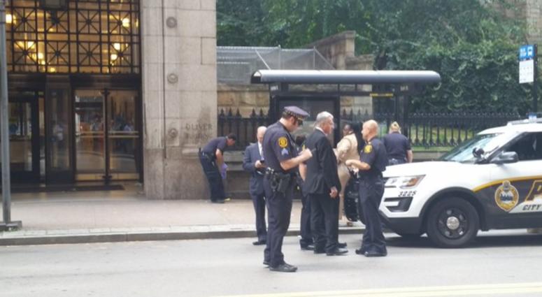 Police on scene of stabbing incident downtown