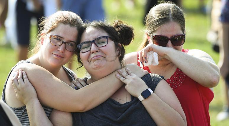 People gather at the Flight 93 National Memorial on the 18th anniversary of the hijacked Flight 93 ,