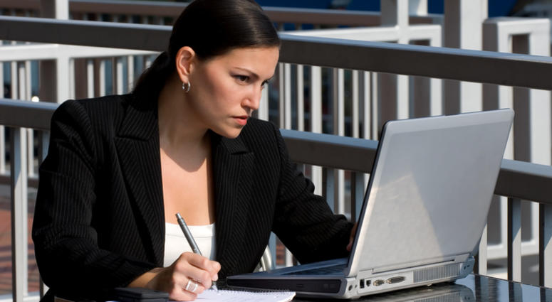 woman on computer woman on computer