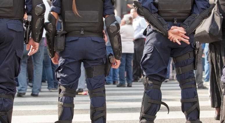 Police in Riot Gear Police in Riot Gear