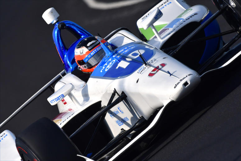 Felix Rosenqvist's No. 10 NTT Data Chip Ganassi Racing Honda During Qualifying For The 103rd Indianapolis 500 Felix Rosenqvist's NTT Data Chip Ganassi Racing Honda At Indianapolis Motor Speedway