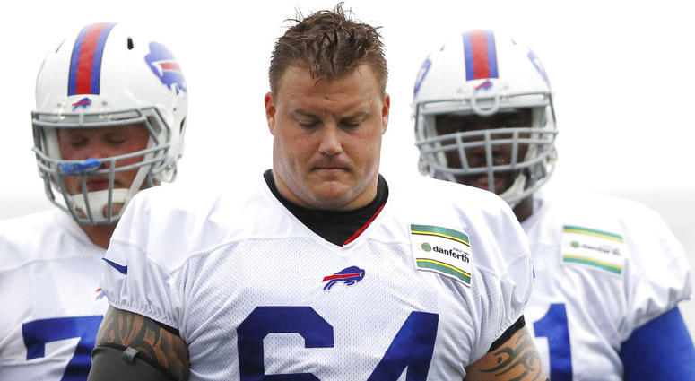 In this July 30, 2016 file photo Buffalo Bills offensive guard Richie Incognito (64) walks off the field during NFL football training camp DO NOT USE