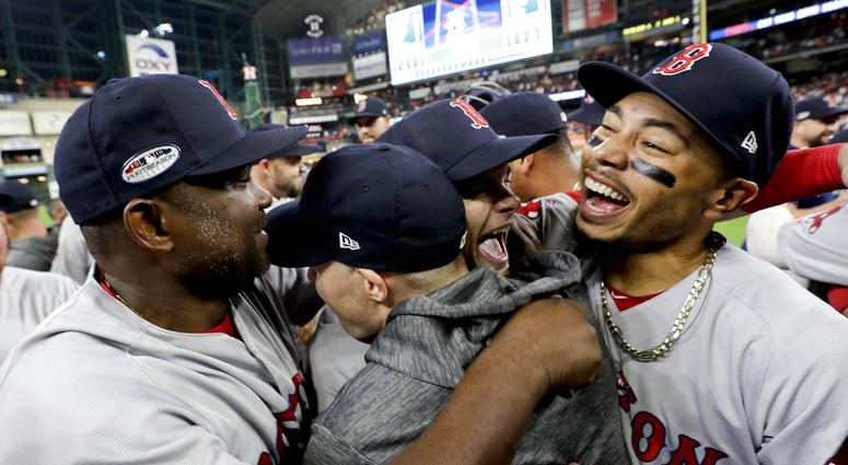 Boston Red Sox celebrate World Series-bound Boston Red Sox celebrate World Series-bound