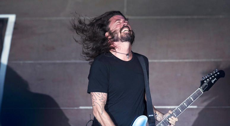 Foo Fighters' Dave Grohl performs in the ancient theatre of Herodes Atticus under the Acropolis in Athens Foo Fighters' Dave Grohl performs in the ancient theatre of Herodes Atticus under the Acropolis in Athens