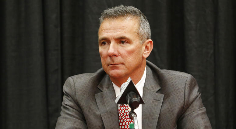 Ohio State NCAA college football head coach Urban Meyer answers questions during a news conference announcing his retirement Tuesday, Dec. 4, 2018, in Columbus, Ohio. DO NOT USE