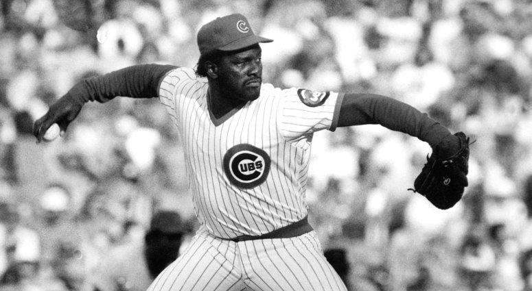 file photo, Chicago Cubs relief pitcher Lee Smith works against the San Francisco Giants during a baseball game, in Chicago. Longtime closer Smith was elected to the baseball Hall of Fame on Sunday, Dec. 9, 2018. DO NOT USE