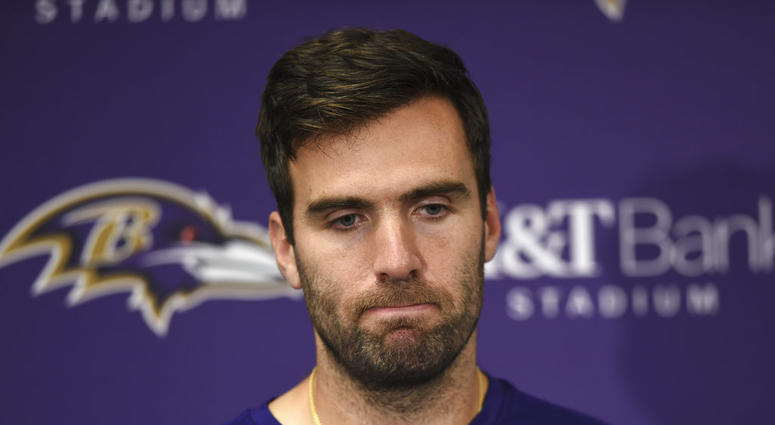 Baltimore Ravens quarterback Joe Flacco Baltimore Ravens quarterback Joe Flacco