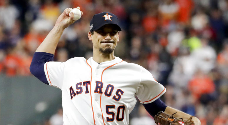 Houston Astros starting pitcher Charlie Morton Houston Astros starting pitcher Charlie Morton
