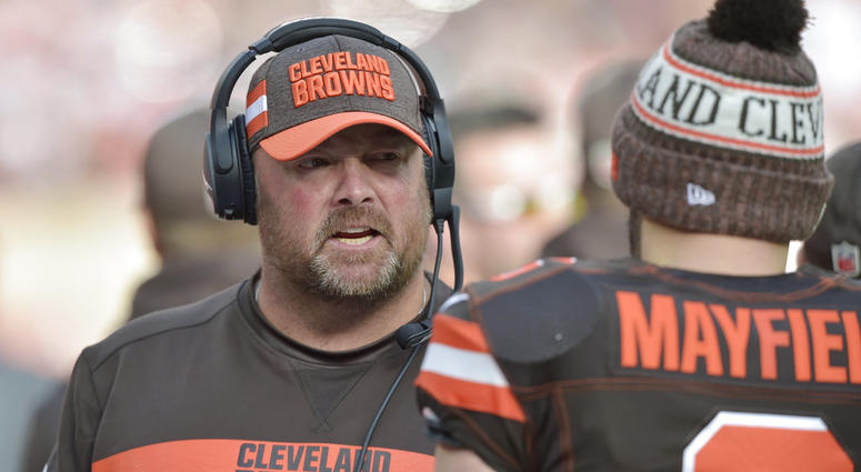 Cleveland Browns offensive coordinator Freddie Kitchens Cleveland Browns offensive coordinator Freddie Kitchens