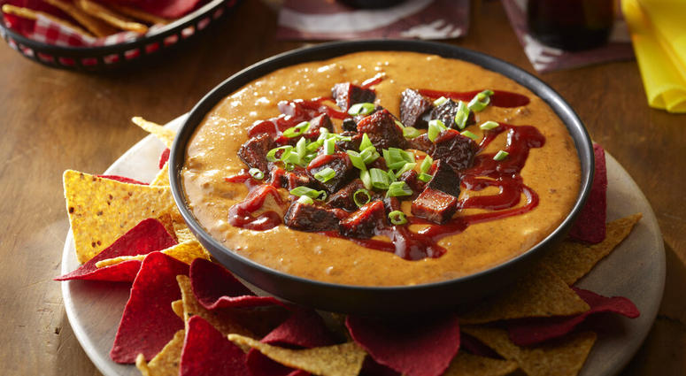 Hormel Foods, KC BBQ chili dip, one of four team-inspired Hormel chili dips created by chef Kenneth Temple Hormel Foods, KC BBQ chili dip, one of four team-inspired Hormel chili dips created by chef Kenneth Temple