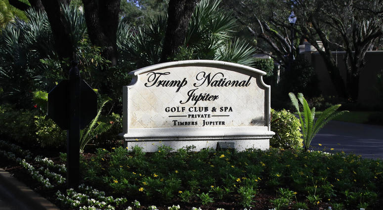 The entrance to Trump National Golf Club in Jupiter, Fla. The entrance to Trump National Golf Club in Jupiter, Fla.