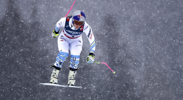 United States' Lindsey Vonn speeds down the course during the downhill portion of the women's combined, at the alpine ski World Championships in Are, Sweden, Friday, Feb. 8, 2019 United States' Lindsey Vonn speeds down the course during the downhill portion of the women's combined, at the alpine ski World Championships in Are, Sweden, Friday, Feb. 8, 2019