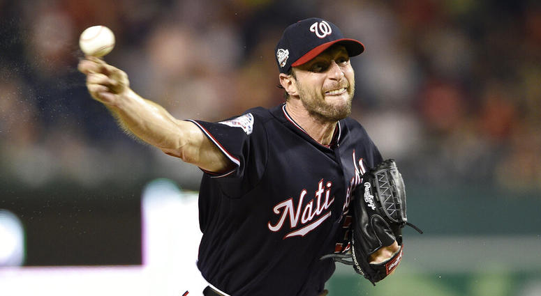 Washington Nationals starting pitcher Max Scherzer Washington Nationals starting pitcher Max Scherzer
