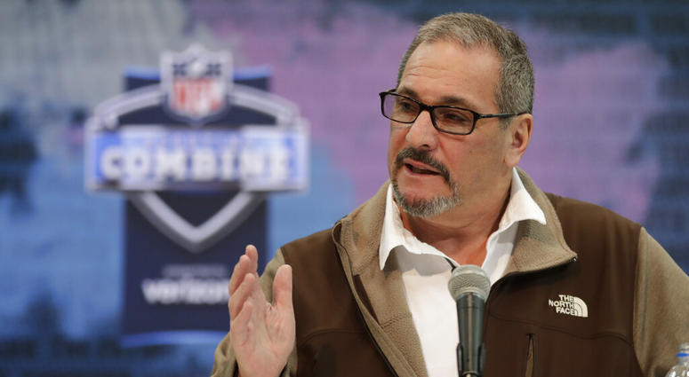 In this Feb. 27, 2019, file photo, New York Giants general manager Dave Gettleman speaks during a press conference at the NFL football scouting combine in Indianapolis. AP DO NOT USE