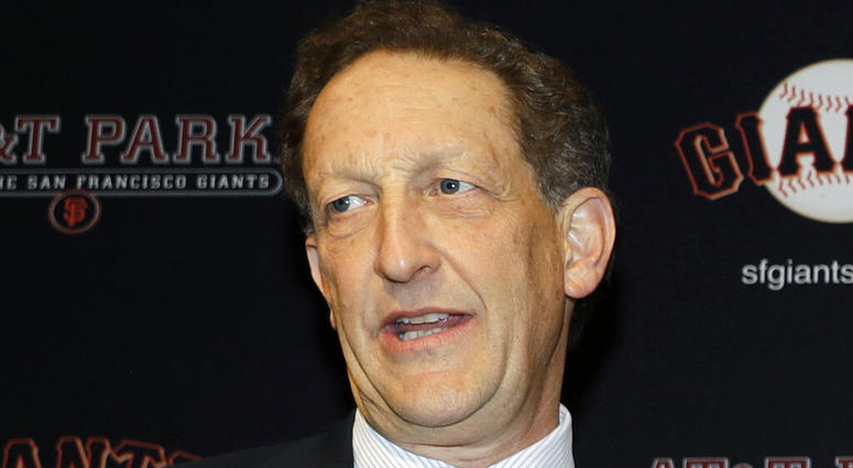 In this Jan. 19, 2018, file photo, San Francisco Giants President and CEO Larry Baer is shown during a press conference in San Francisco. AP DO NOT USE