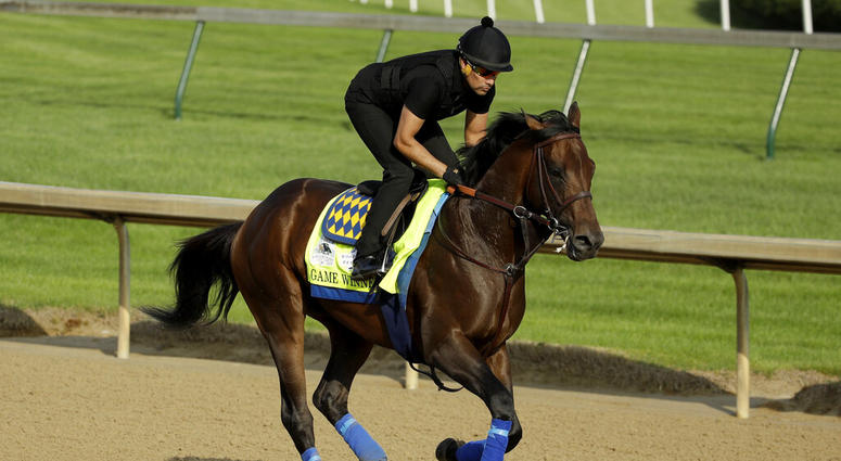 Kentucky Derby entrant Game Winner runs during a workout at Churchill Downs Thursday, May 2, 2019, in Louisville, Ky. The 145th running of the Kentucky Derby is scheduled for Saturday, May 4. Kentucky Derby entrant Game Winner runs during a workout at Churchill Downs Thursday, May 2, 2019, in Louisville, Ky. The 145th running of the Kentucky Derby is scheduled for Saturday, May 4.