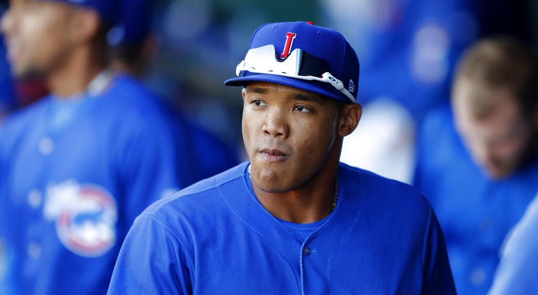 Iowa Cubs shortstop Addison Russell Iowa Cubs shortstop Addison Russell