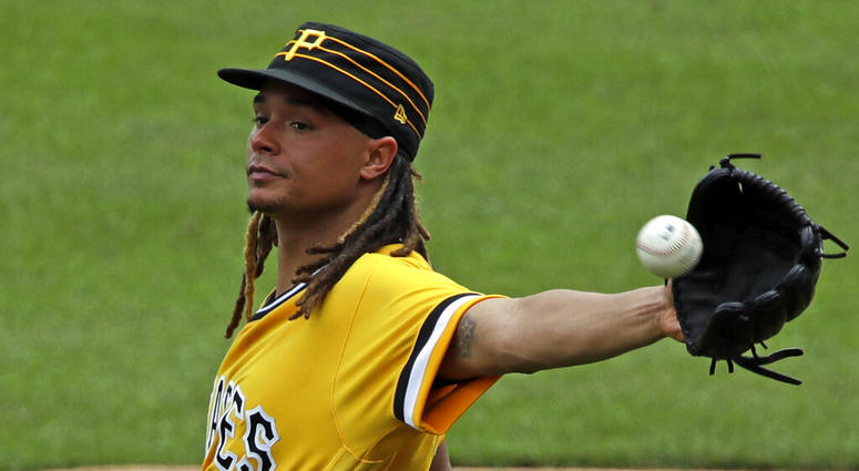 Pittsburgh Pirates starting pitcher Chris Archer Pittsburgh Pirates starting pitcher Chris Archer