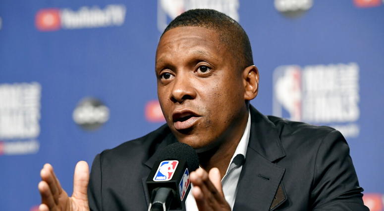 Toronto Raptors basketball team general manager Masai Ujiri Toronto Raptors basketball team general manager Masai Ujiri