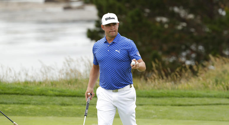 Gary Woodland waves after his putt on the fifth hole during the third round of the U.S. Open golf tournament Saturday, June 15, 2019, in Pebble Beach, Calif. Gary Woodland waves after his putt on the fifth hole during the third round of the U.S. Open golf tournament Saturday, June 15, 2019, in Pebble Beach, Calif.