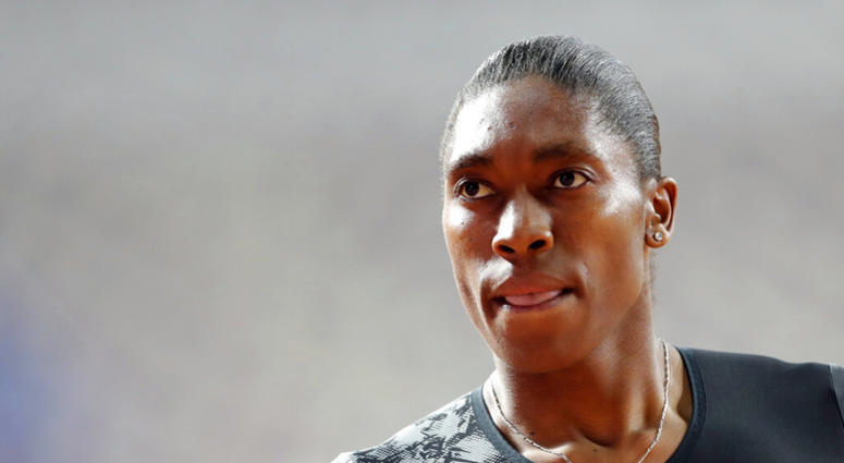 In this Friday, May 3, 2019 file photo, South Africa's Caster Semenya competes in the women's 800-meter final during the Diamond League in Doha, Qatar. AP DO NOT USE