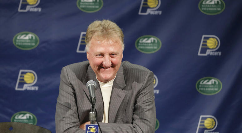 Indiana Pacers NBA basketball team president Larry Bird Indiana Pacers NBA basketball team president Larry Bird
