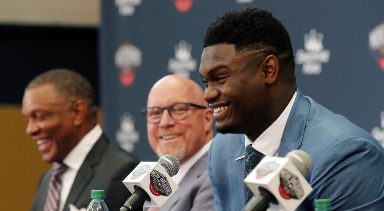 New Orleans Pelicans first-round NBA draft pick Zion Williamson New Orleans Pelicans first-round NBA draft pick Zion Williamson