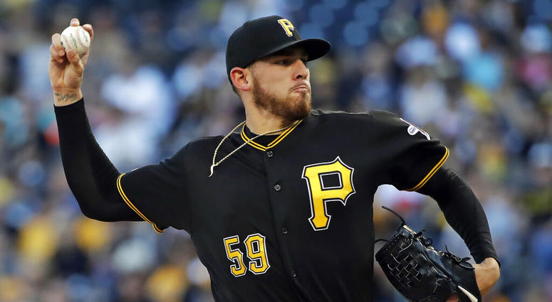 Pittsburgh Pirates starting pitcher Joe Musgrove delivers during the first inning of a baseball game against the San Diego Padres in Pittsburgh, Friday, June 21, 2019 Pittsburgh Pirates starting pitcher Joe Musgrove delivers during the first inning of a baseball game against the San Diego Padres in Pittsburgh, Friday, June 21, 2019