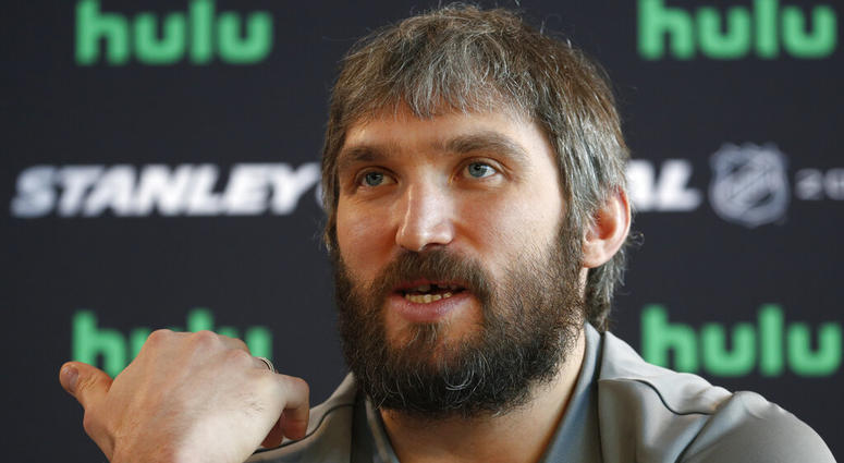 Washington Capitals left wing Alex Ovechkin speaks during an NHL hockey media day in Las Vegas. AP DO NOT USE