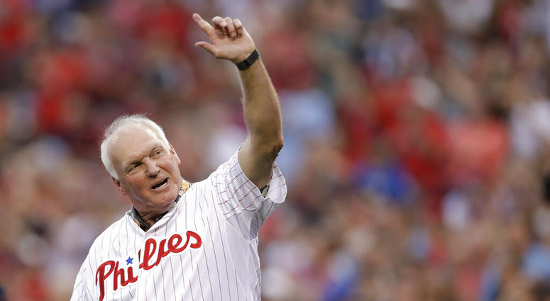 - In this Aug. 12, 2017, file photo, Philadelphia Phillies' Charlie Manuel waves to the crowd before a baseball game against the New York Mets in Philadelphia.