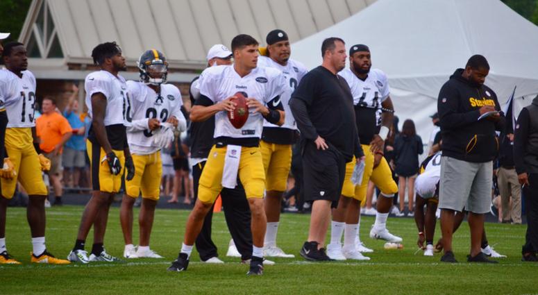 Steelers QB Mason Rudolph at training camp 2019