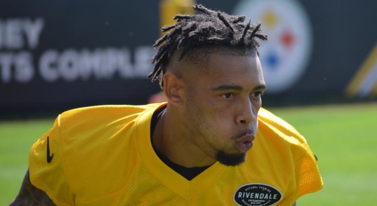 Steelers cornerback Joe Haden at practice in 2018
