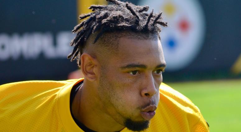 Steelers CB Joe Haden at practice in 2018