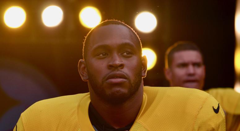 Steelers LB Vince Williams at Heinz Field practice in 2018