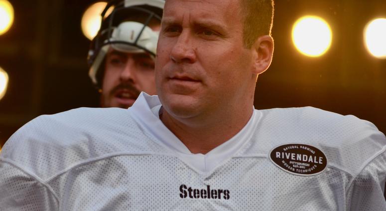 Steelers QB Ben Roethlisberger at Heinz Field practice in 2018