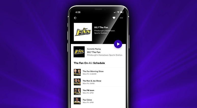 93.7 The Fan On-Air Schedule 93.7 The Fan On-Air Schedule