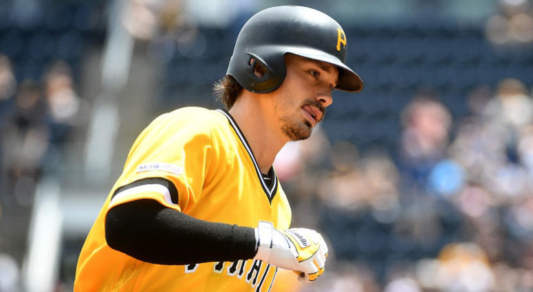 Bryan Reynolds #10 of the Pittsburgh Pirates Bryan Reynolds #10 of the Pittsburgh Pirates